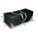 Derby Originals Hay Bale Bag Large 600D Waterproof with Leaf & Basket Hand Tooled Leather Accents - 44" x 20" x 16"
