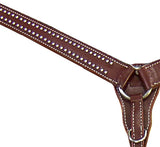Tahoe Red River Breast Collar with Spots USA Leather
