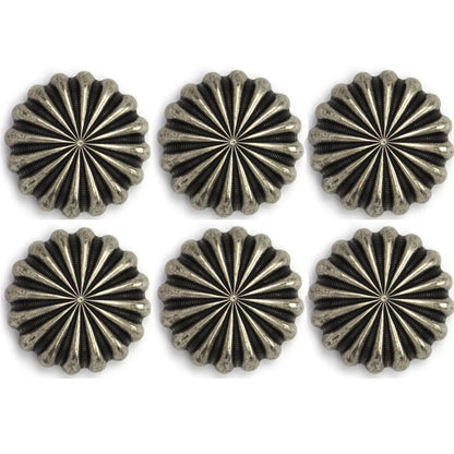 Antique Silver Parachute Concho - Set of 6