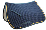 Derby Originals All Purpose Horse Saddle Pad with Fleece Padding & Gold Rope