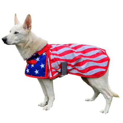 Tahoe Heritage: Loyal Patriot 600D Waterproof Loyal Patriot™ Dog Coat 70D Lining, 150 Polyfill