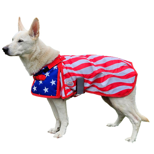 Tahoe Heritage: Loyal Patriot 600D Waterproof Loyal Patriot™ Dog Coat 70D Lining, 150 Polyfill