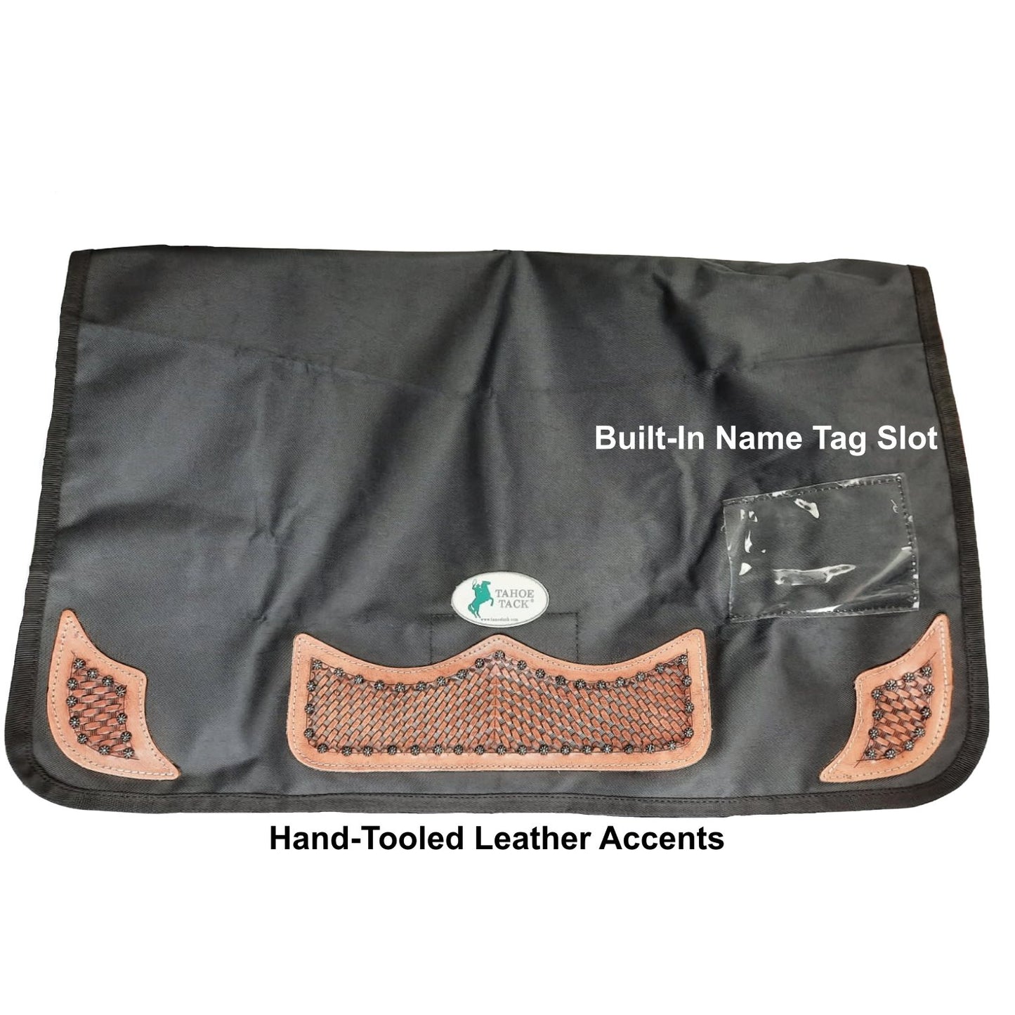 Durango Series Horse Blanket Storage Bag – 1200D Water-Resistant with Hand-Tooled Leather Accents – 1-Year Warranty