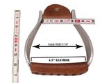 Tahoe Tack Engraved Heavyweight Adult Western Bell Show Stirrups