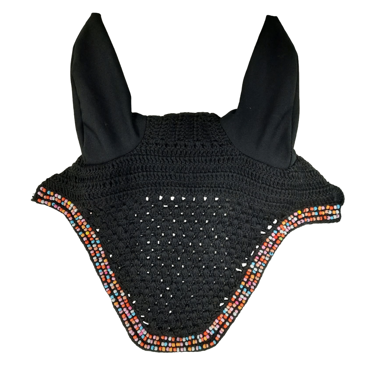 Paris Tack Muliti Color Hand Beaded Bling Crochet Ear Nets