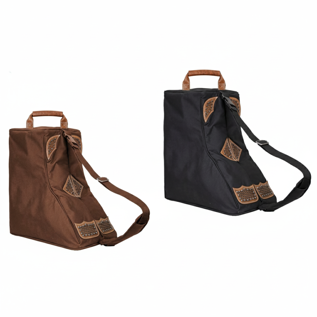Tahoe Durango Premium Padded Waterproof Nylon Western Boot Carry Bag with 1 Year Warranty
