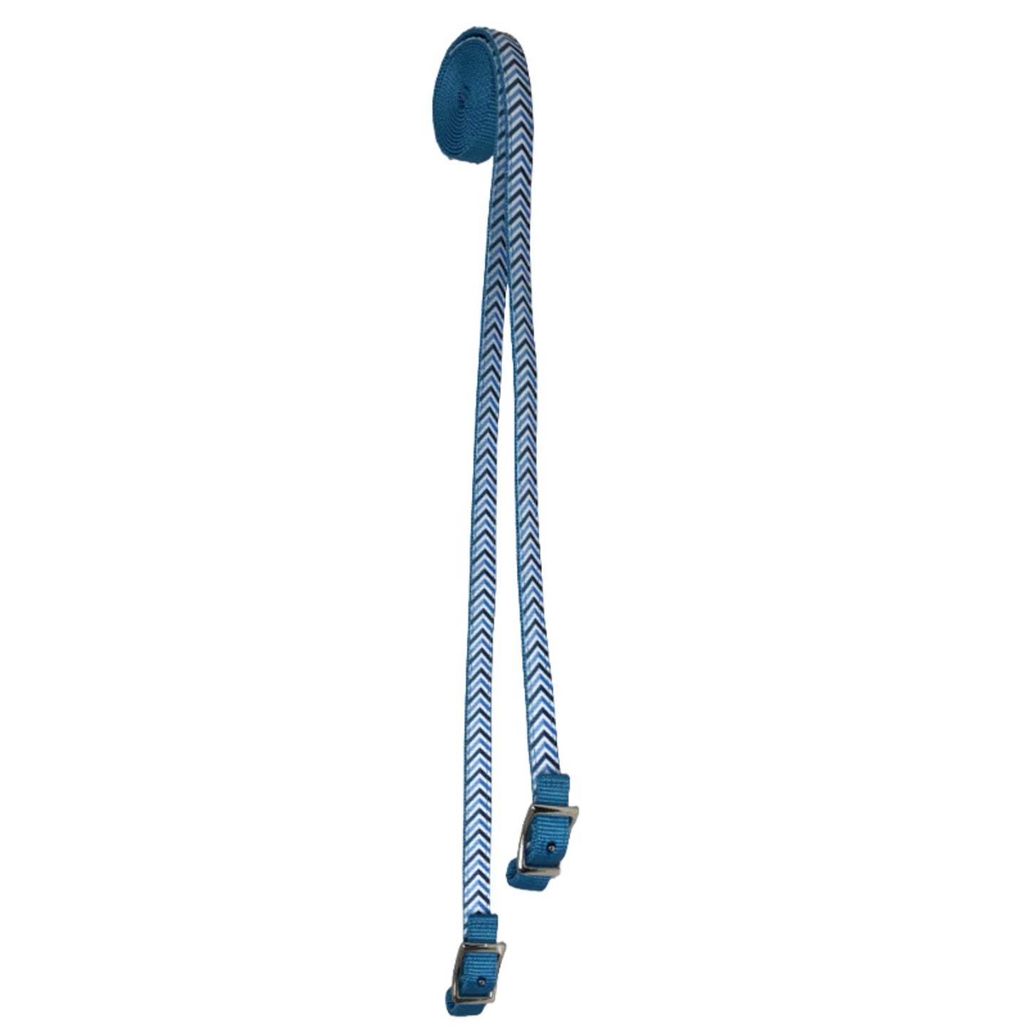 Tahoe Tack Patterned Double Layer Nylon Western Reins For Horses -Size Full Horse