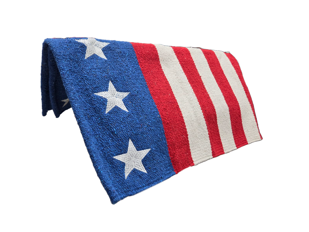 Tahoe Tack 32" x 64" American Pride Patriotic Horse Western Saddle Blanket