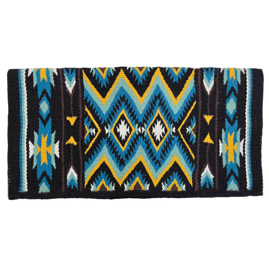 Tahoe Tack Turquoise Navajo Collection NZ Wool  34" X 36" Western Saddle Blanket