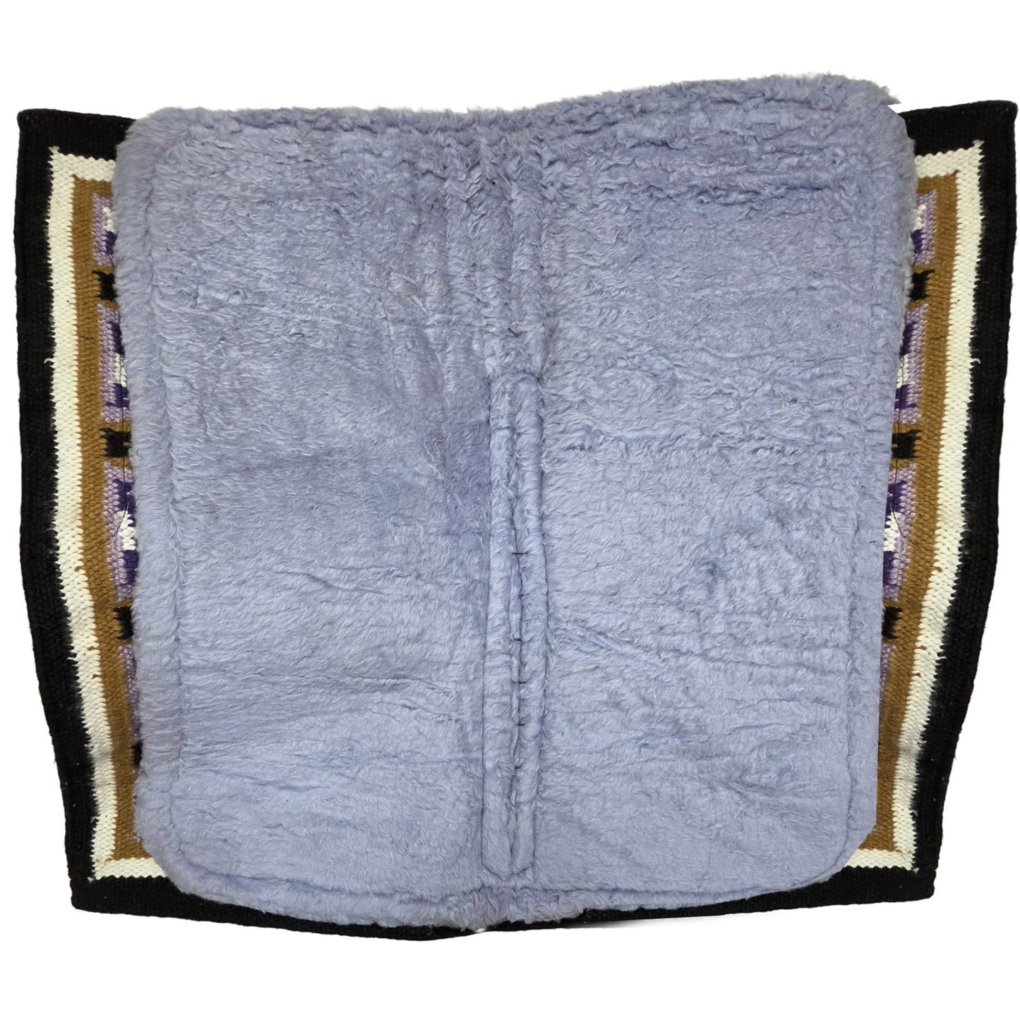Tahoe Heritage Native Navajo And Cross Heavy Duty Contour Fit New Zealand Wool Western Saddle Pad with Memory Wool Blend Felt Core 3/4" & Fleece Lining 34" X 38" By Tahoe Tack