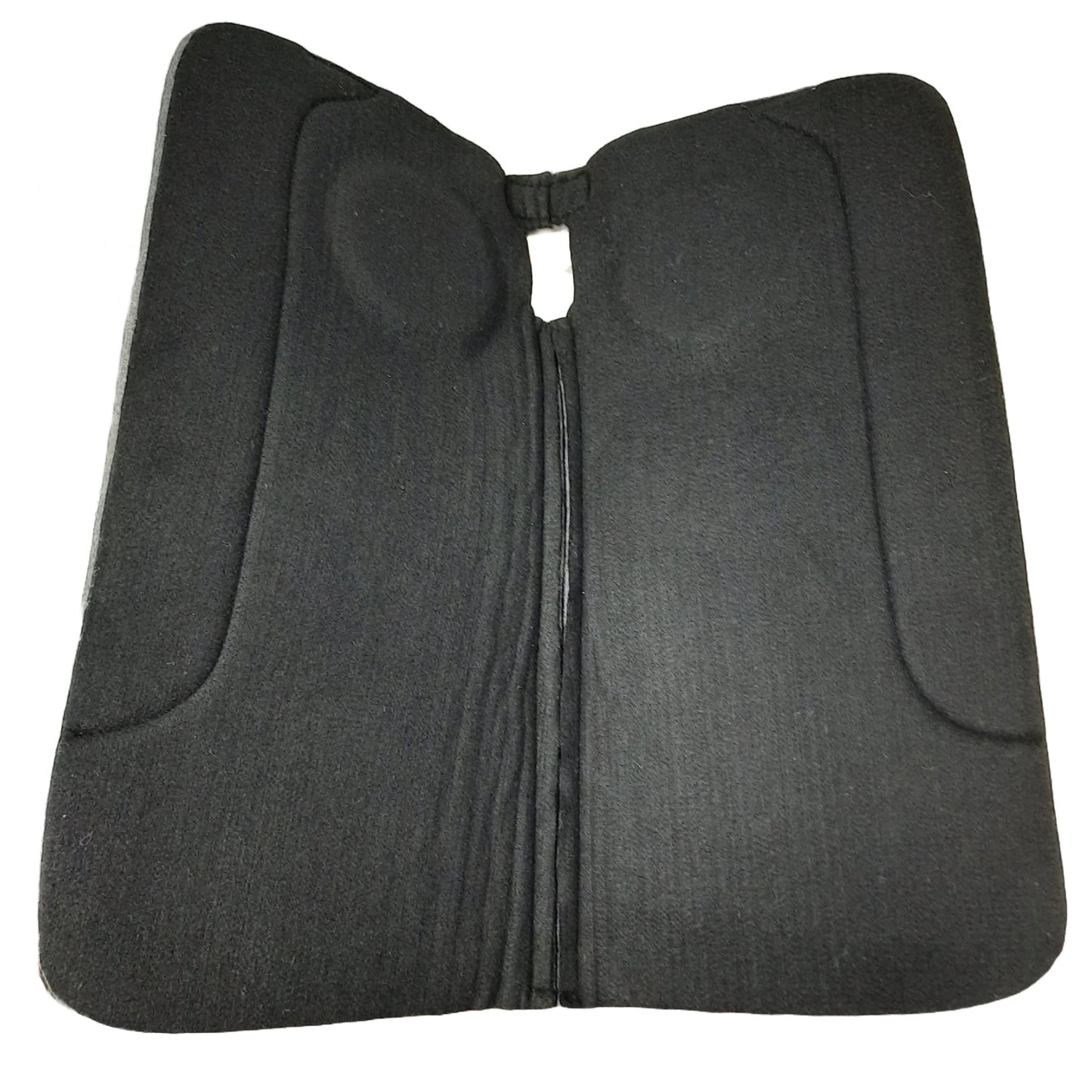 Tahoe Tack Ortho Ride Premium Saddle Pad – Premium Wool Blend Felt Black Top with Fleece Lining, 1" Thick, Shock Absorbing