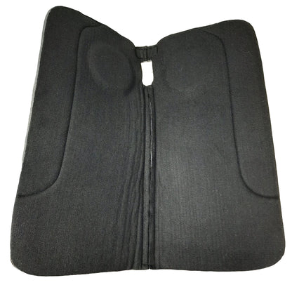 Tahoe Tack Ortho Ride Premium Saddle Pad – Premium Wool Blend Felt Black Top with Fleece Lining, 1" Thick, Shock Absorbing