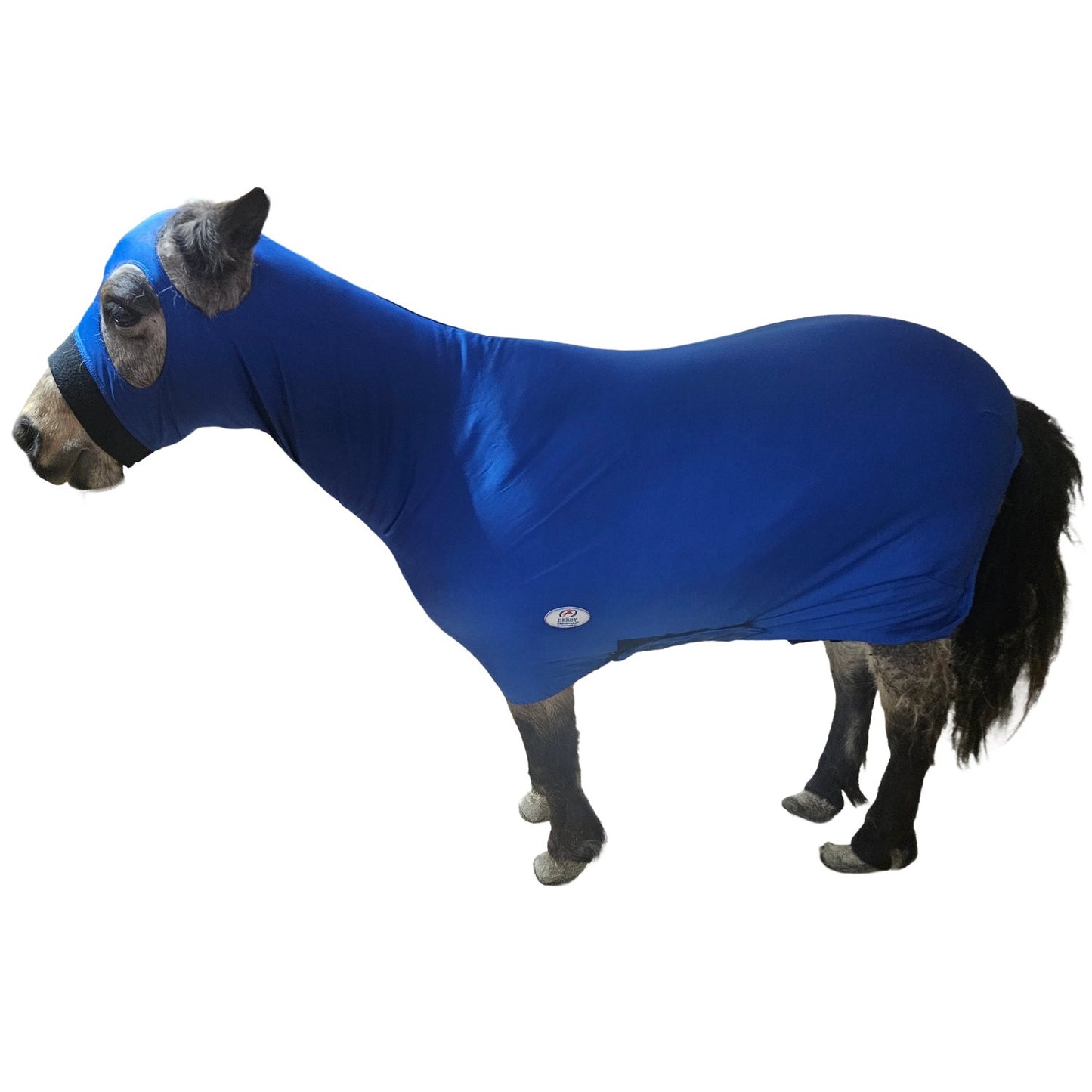Derby Originals Comfy Stretch Lycra Sleazy Slicker Full Head and Body Sheet with Zipper - Mini & Pony