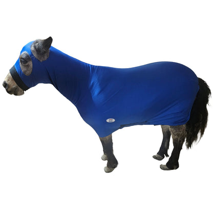 Derby Originals Comfy Stretch Lycra Sleazy Slicker Full Head and Body Sheet with Zipper - Mini & Pony