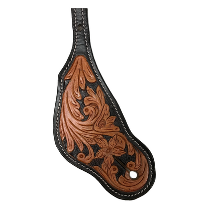 Tahoe Tack Western Spur Straps Filigree Flower Hand Tooled  Leather Unisex Pair
