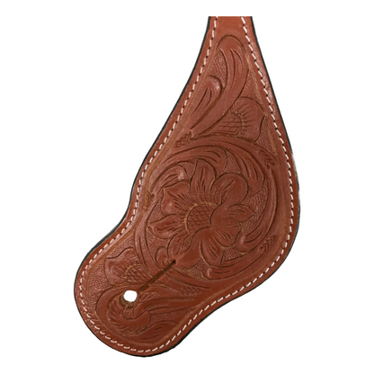 Tahoe Hand tooled Leather Western Spur Straps with Flower Design Unisex Pair