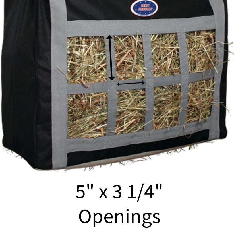 Derby Originals Top Load Slow Feeder Hay Bag – 5" x 3.25" Openings – Easy or Moderate Feed Rate | Super Tough Bottom – 6-Month Warranty