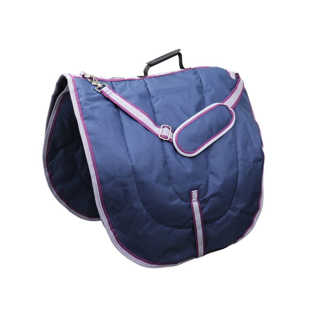 Waterproof English dressage saddle carry bag with 3 layers of padding by Derby