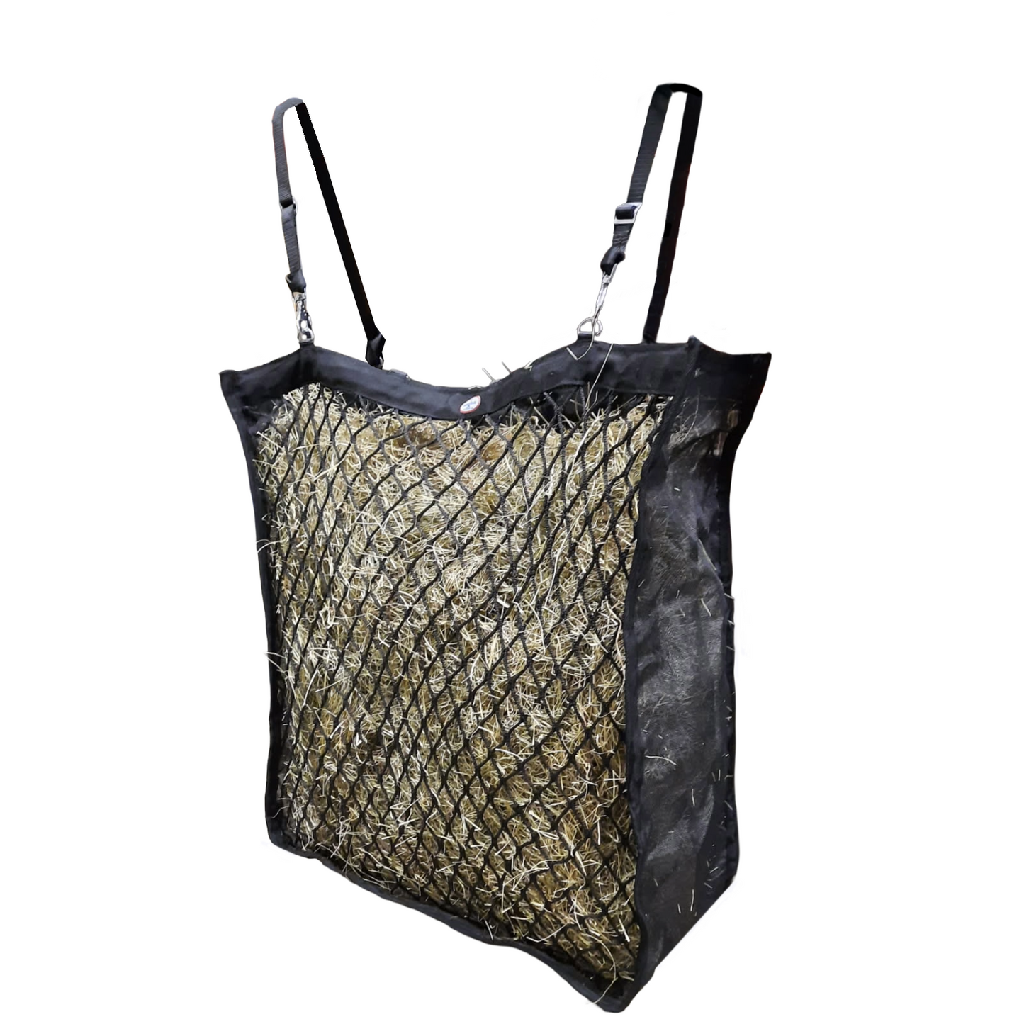 Paris Tack XL Knotless Slow Feed Hay Net – Double-Sided Design with 1000D Mesh Sides, Soft on Muzzles, Holds 6 Flakes