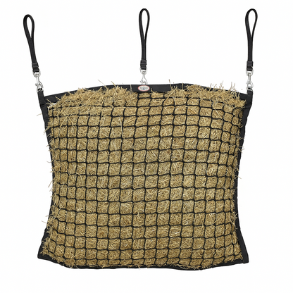 Derby Originals Paris Tack XL Knotless Slow Feed Hay Net – 48"x30", 2" Openings, Soft on Muzzles, with 3 Adjustable Straps for Fence or Stall Hanging