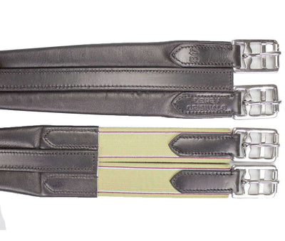 Derby Originals Contoured Natural Leather Chafe-Free English Girth - Tack Wholesale