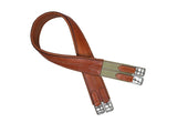Paris Tack Fancy Stitched English Overlay Girth Leather - Tack Wholesale