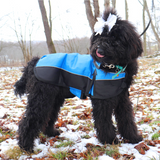 Derby Originals Ruff Pup 1200D Medium Weight Winter Dog Coat with Neck Cover 220g and Harness Compatible Opening