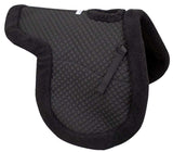 Derby Originals Shaped Wither Relief Dressage English Saddle Pad with Fleece Edging and Contoured Design