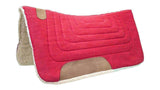 Western Canvas Contoured Wool Felt Extra Comfort Saddle Pads by Tahoe Tack - Tack Wholesale