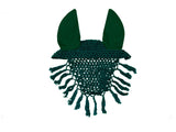 Derby Originals Crochet Horse Fly Veil Ear Bonnet with Fringe
