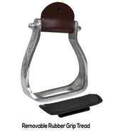 Tahoe Tack Angled Engraved Knee Relief Western Show Stirrups