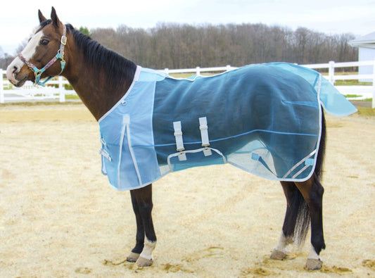 Derby Originals Mesh Belly Band Reflective Trim Horse Fly Sheet - Tack Wholesale