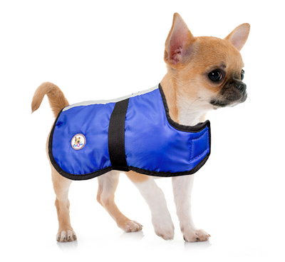 CuteNfuzzy 420D Weather Repellent Insulated Dog Coat Reversible with Reflective Stripe