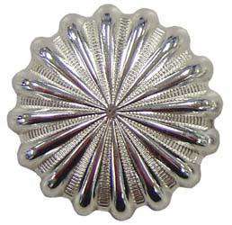 Shiny Silver Parachute Conchos with Screw Back - Tack Wholesale