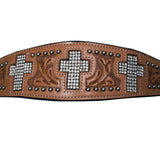 Crystal Cross Show Headstall with Reins by Tahoe Tack - Tack Wholesale
