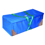 Derby Originals Hay Bale Bag X-Large 600D Waterproof for California Bales with Leaf & Basket Hand Tooled Leather Accents - 52" x 28" x 20"