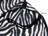 Zebra Print Fleece Sheet Or Blanket Liner Closeout - Tack Wholesale
