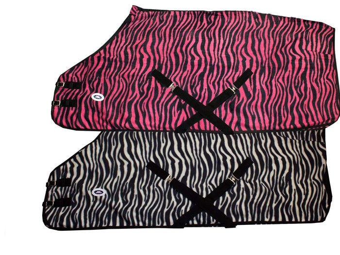 Zebra Print Fleece Sheet Or Blanket Liner Closeout - Tack Wholesale
