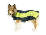 CuteNfuzzy Double Layer Every Day Fleece Cold Weather Adventure Dog Sweater Coat with Reflective Stripes