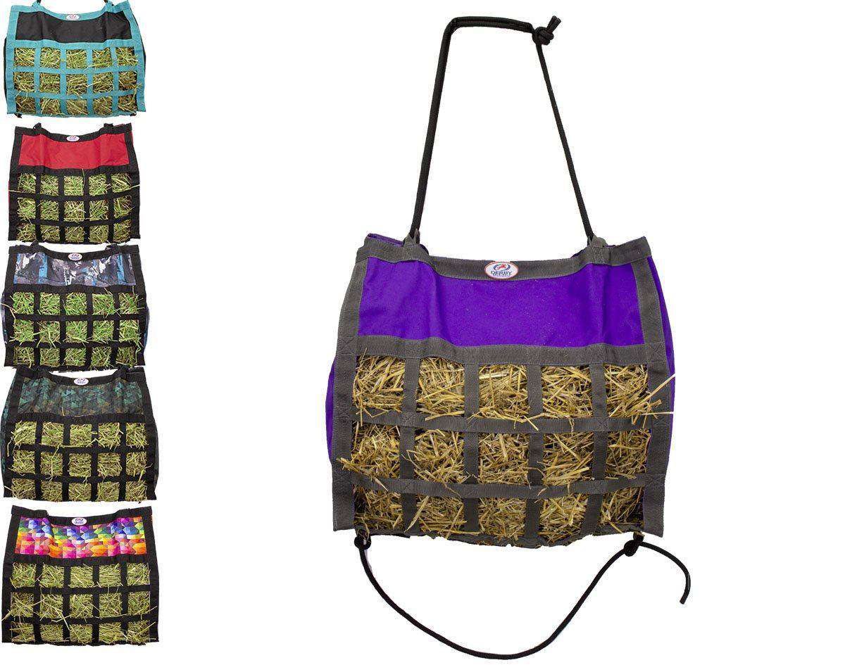 Horse hay bag designed for effective feeding