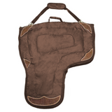 Tahoe Tack Durango Premium Padded Waterproof Nylon Western Saddle Carry Bag with Hand-Tooled Leather Accents