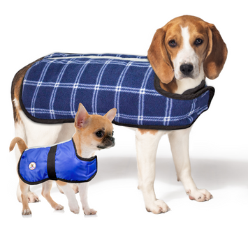 CuteNfuzzy 420D Weather Repellent Insulated Dog Coat Reversible with Reflective Stripe