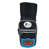 Tahoe Tack Turquoise Flower 1680D Nylon 64oz Water Bottle Storage Bag with Hand Tooled Leather Accents and 2 Year Warranty