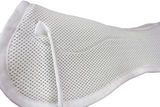 Derby Originals Shock Absorbing White English Half Saddle Pad with Anti Slip 3D Breathable Mesh