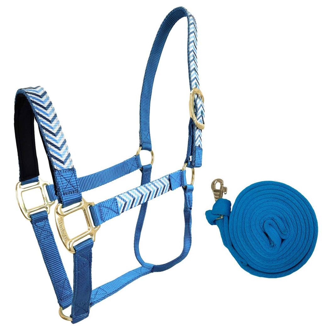 Tack Tahoe Padded Overlay Nylon Track Halters with Lead for Full Horses