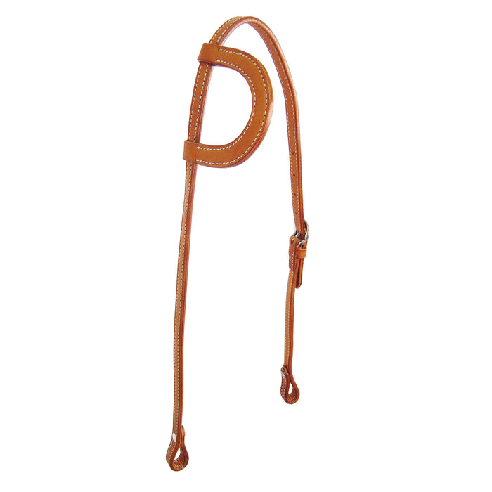 Tahoe Double Layer Slip Ear Headstall - USA Leather - Pony