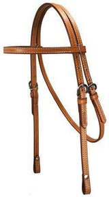 Tahoe Double Beauty Browband Headstall 5/8" USA Leather - Tack Wholesale