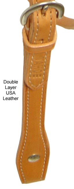 Tahoe Tack Double Duty Western Single Ear Headstall USA Leather