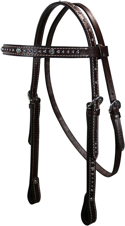 Tahoe Crystals Browband Headstall with Spots