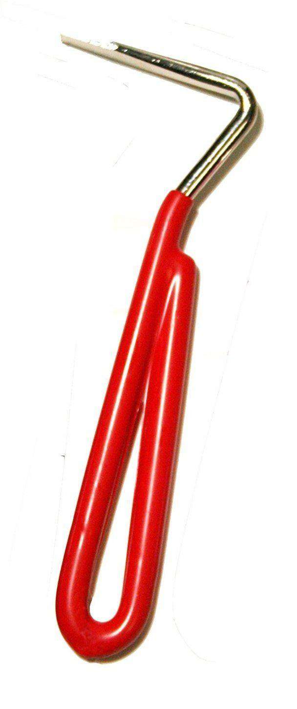 Derby Originals PVC Coated Steel Horse Hoof Pick Red